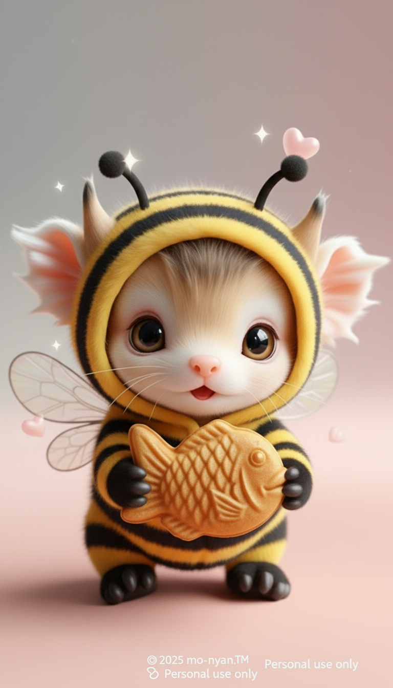 もぉにゃん ミツバチの着ぐるみ