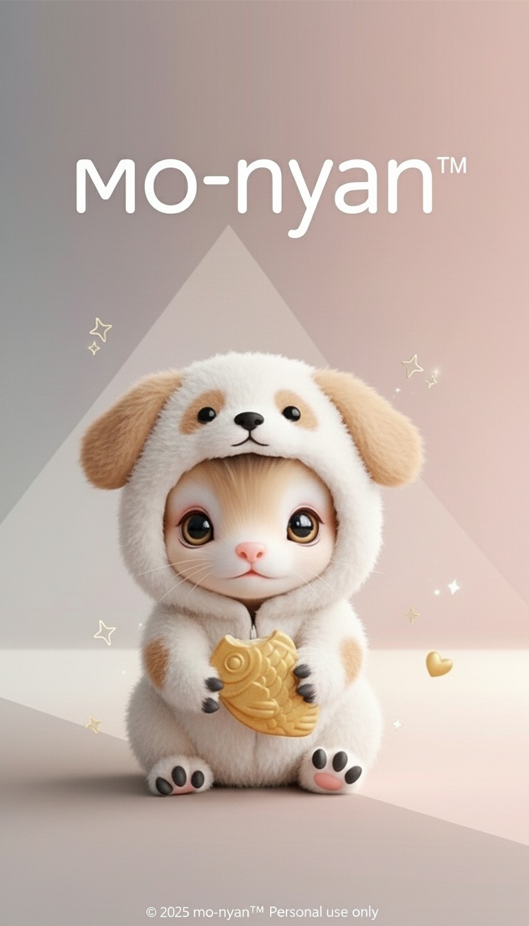 もぉにゃん 犬の着ぐるみ