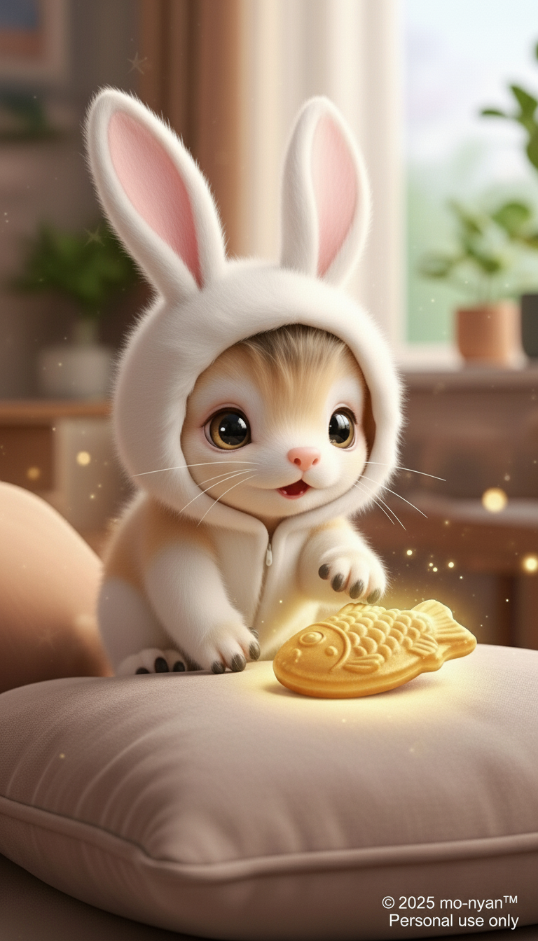 もぉにゃん うさぎの着ぐるみ