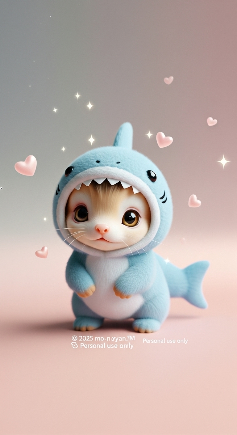 もぉにゃん サメの着ぐるみ